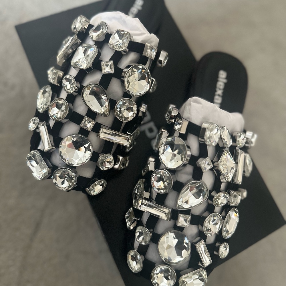Alexander Wang Crystal Amelia Slides